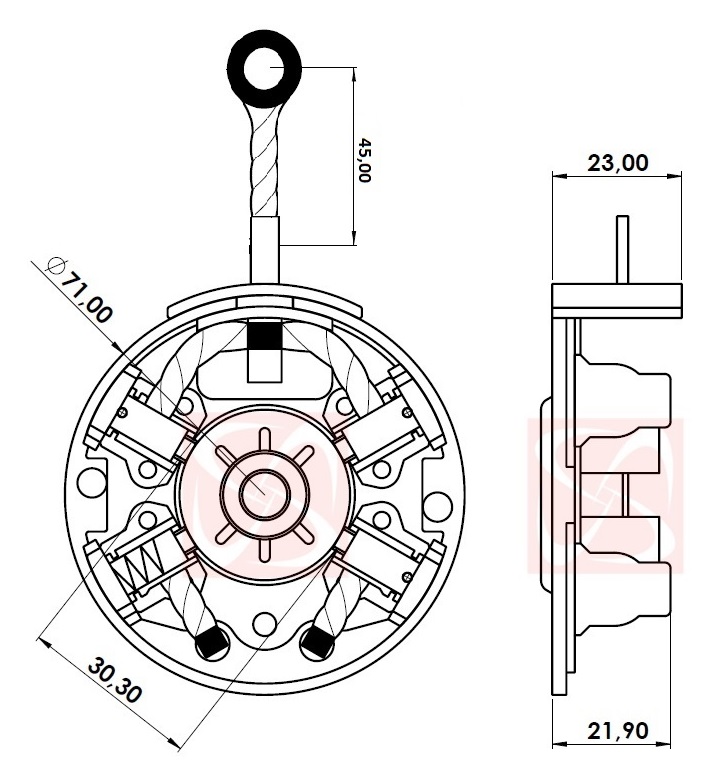 Porta-Escova Partida Ford Courier / Ecosport / Focus / Renault